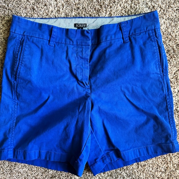 J. Crew 7 inch Chino Shorts in blue - Picture 7 of 9